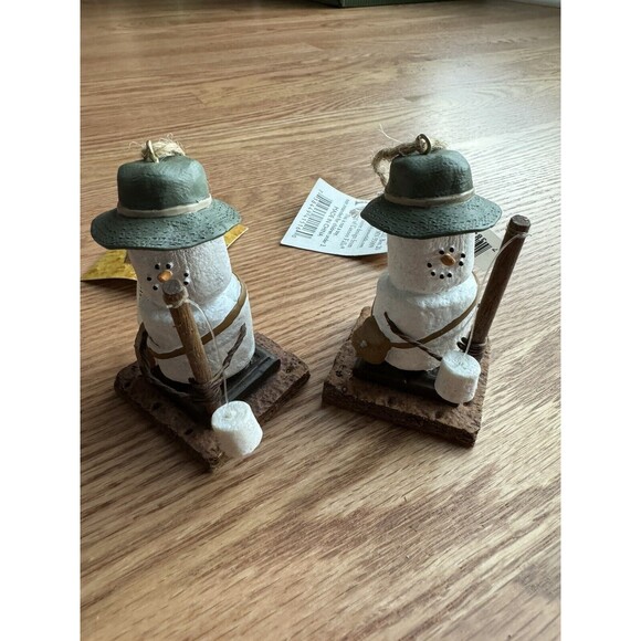 S'Mores Christmas Ornament‎ Fishing Angler Marshmallows NWT Will Separate - Picture 3 of 4